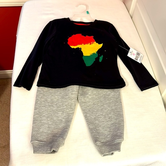 Toddlers 2T Africa Black Jogger Set - Picture 4 of 4